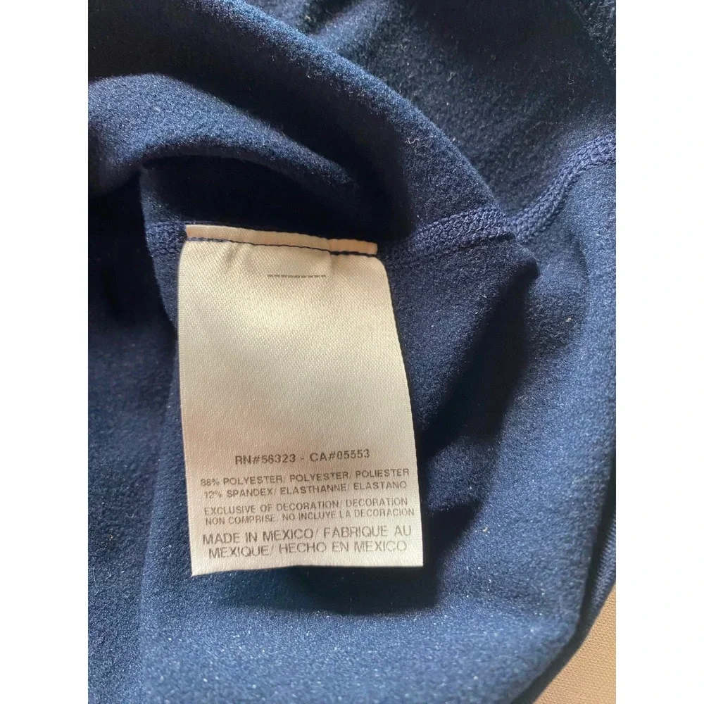 Nike Pro Fitted Dri-FIT Mens Navy Blue Mock Neck Long Sleeve Shirt 389658-419 XL